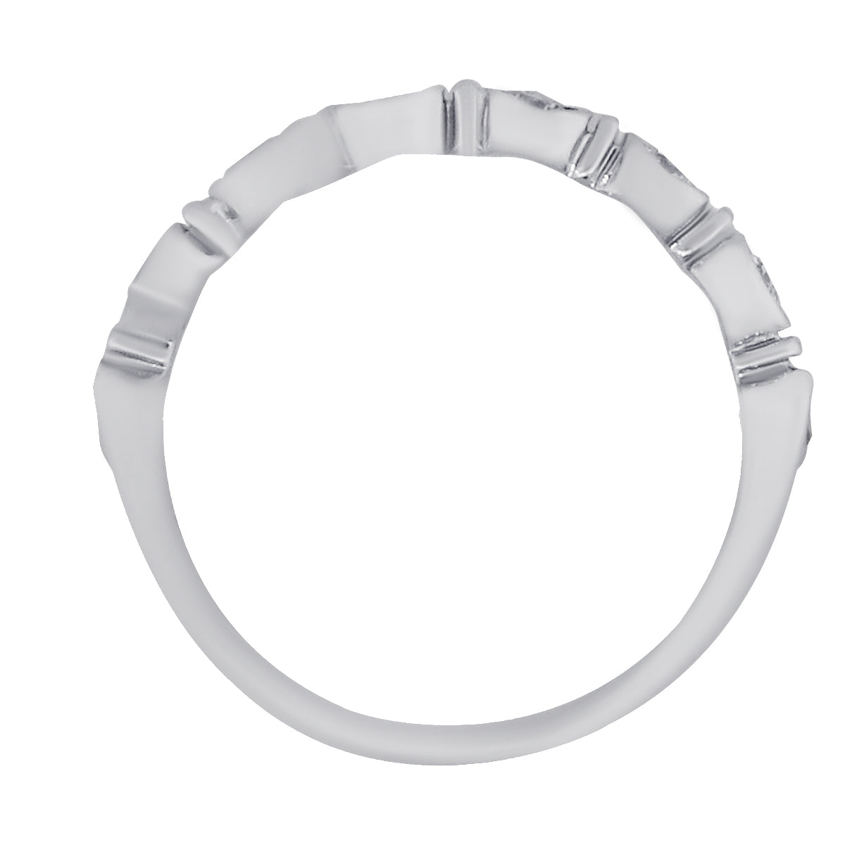 18k White Gold 0.40ctw Bezel Set Diamond Band