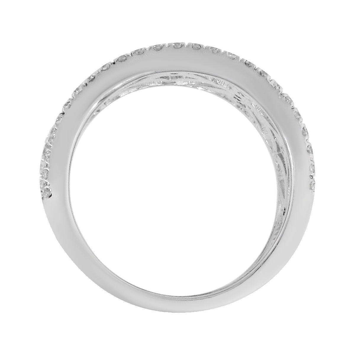 14k White Gold 1.25ctw Diamond Filigree Ring