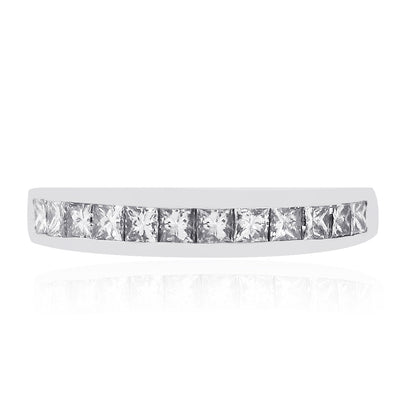 14k White Gold 0.65ctw Diamond Wedding Band