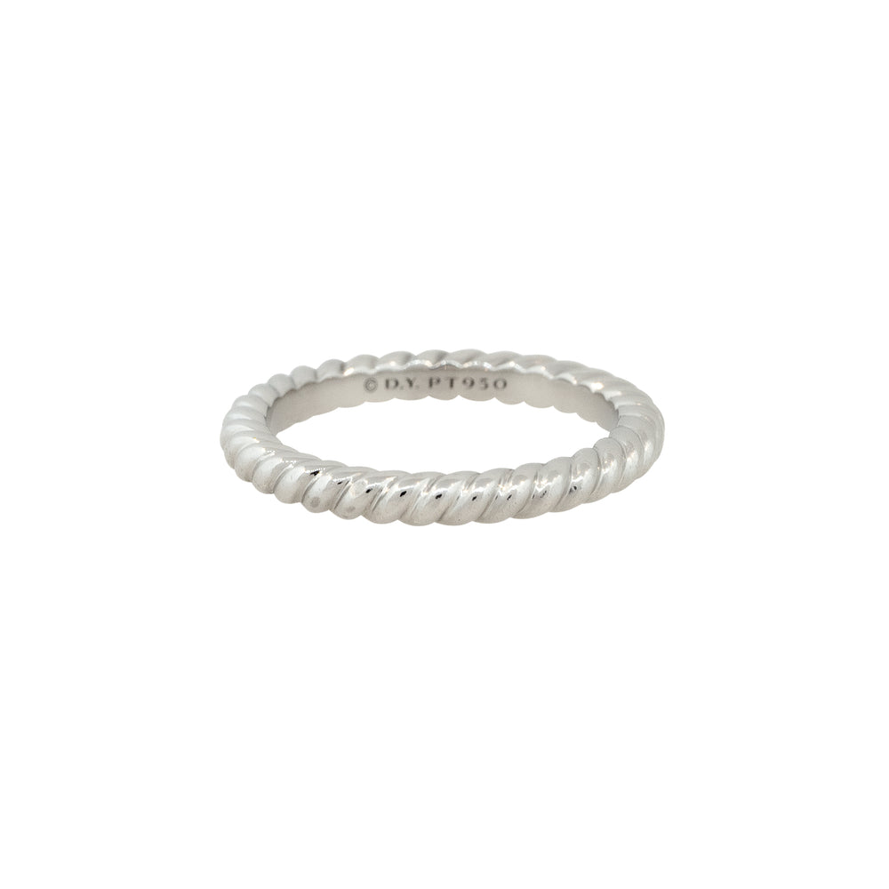 David Yurman Platinum Unity Cable Wedding Band
