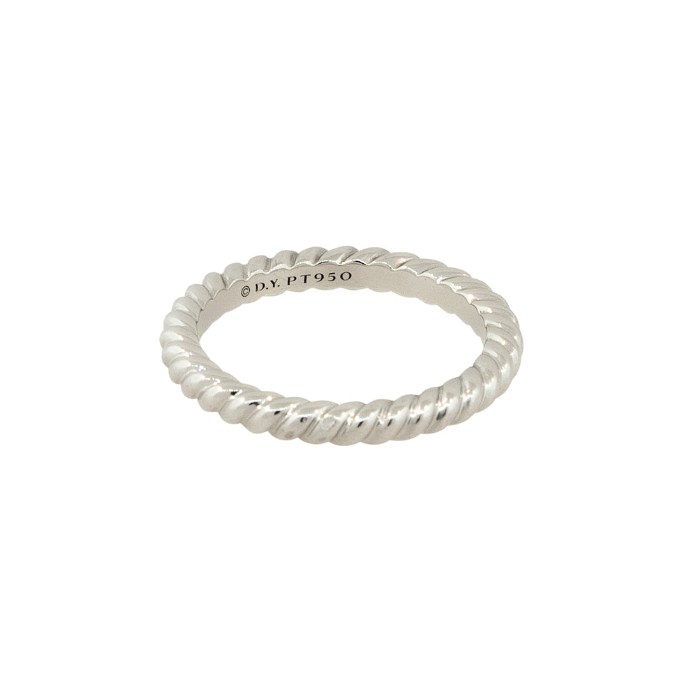 David Yurman Platinum Unity Cable Wedding Band
