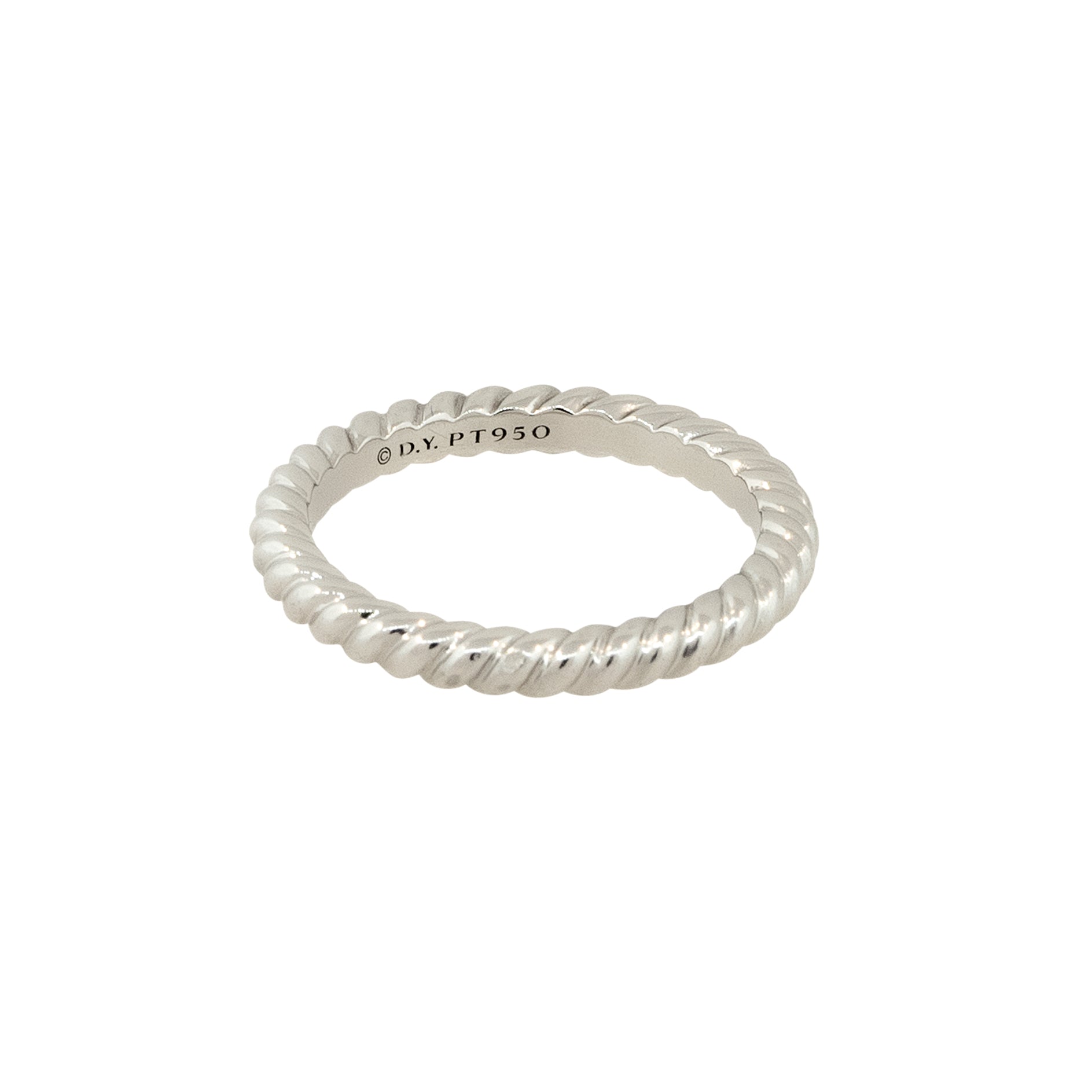 David Yurman Platinum Unity Cable Wedding Band