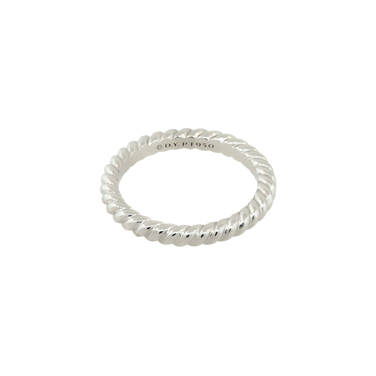 David Yurman Platinum Unity Cable Wedding Band