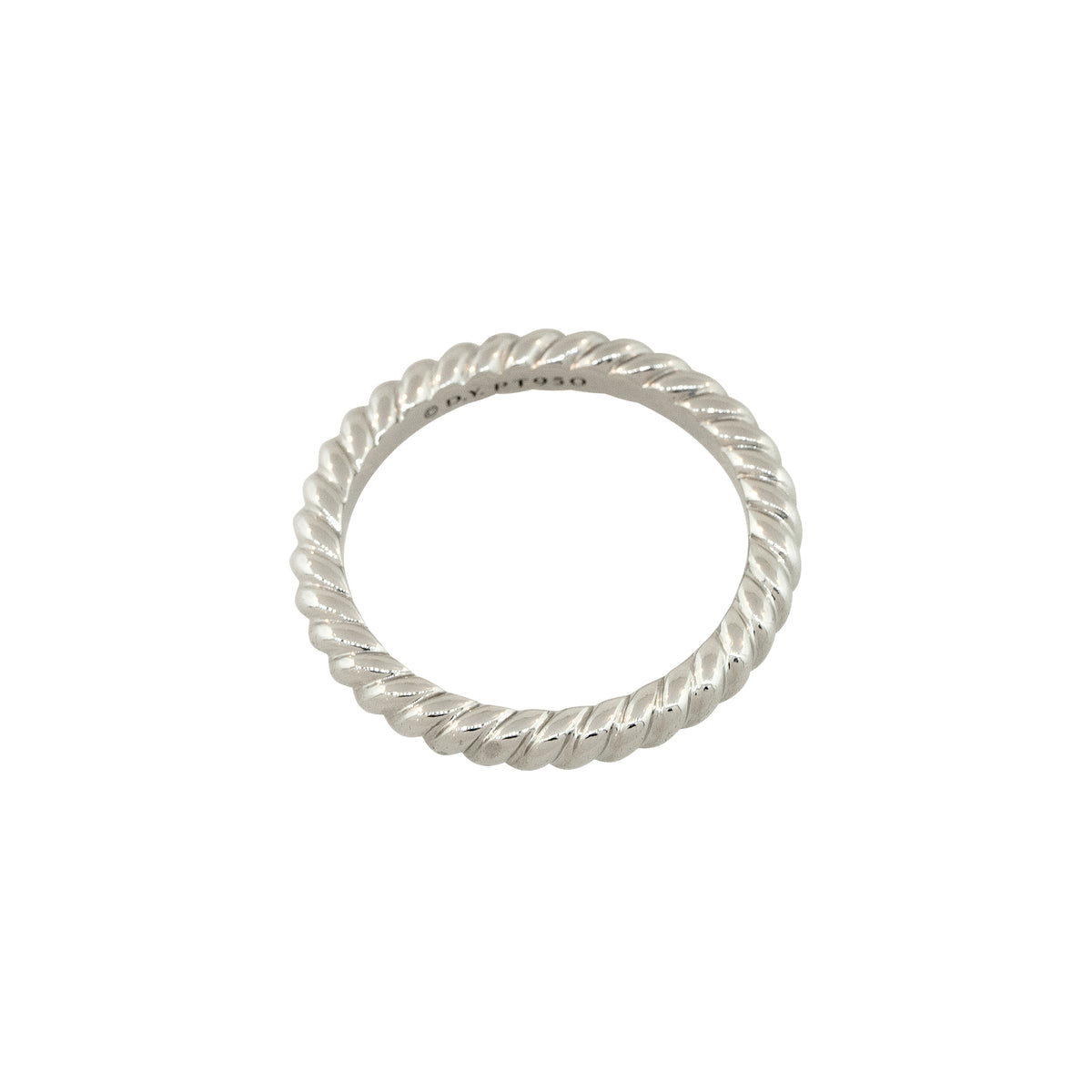 David Yurman Platinum Unity Cable Wedding Band