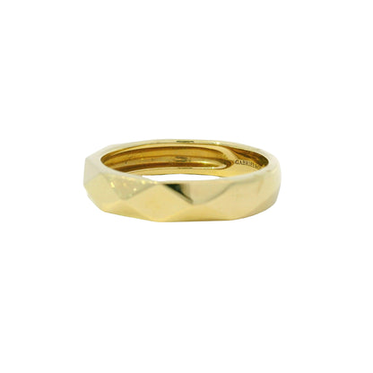 Gabriel & Co. 14K Yellow Gold Faceted Wide Ring