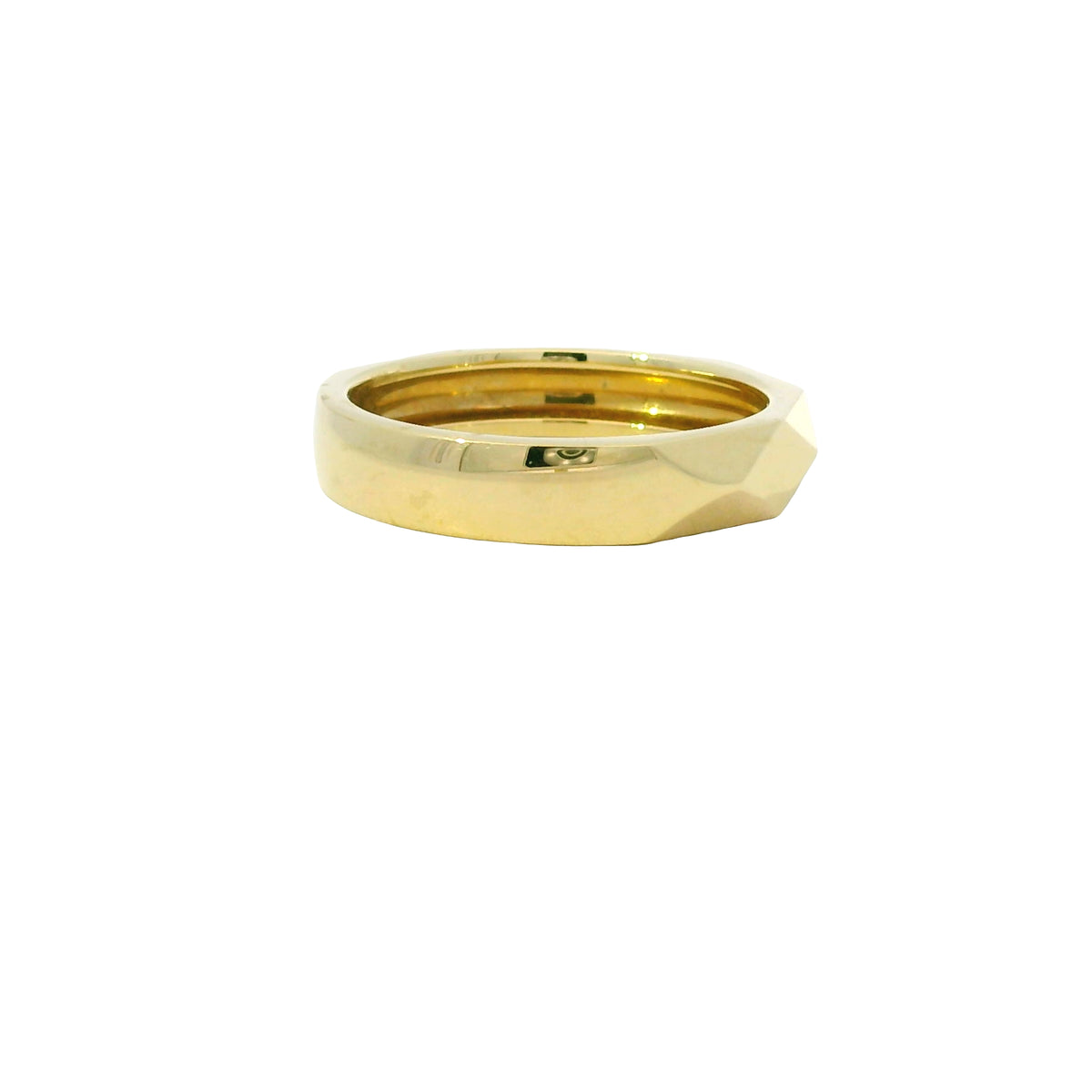 Gabriel & Co. 14K Yellow Gold Faceted Wide Ring