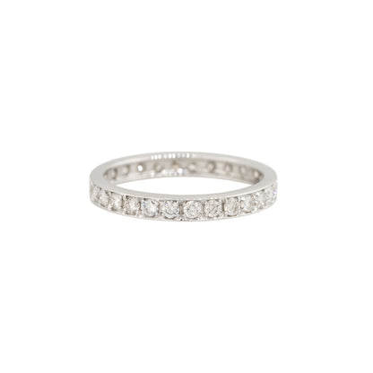 14k White Gold 0.50ctw Round Brilliant Cut Diamond Eternity Band