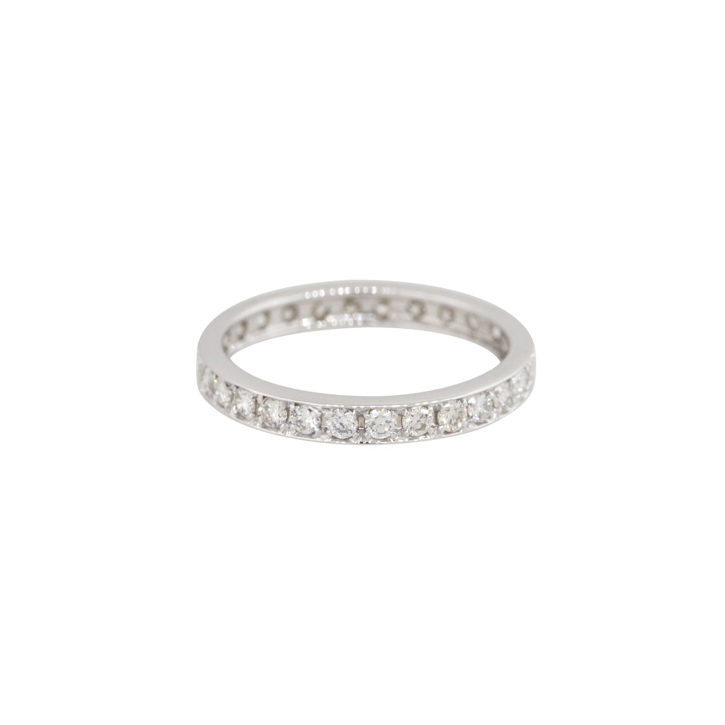 14k White Gold 0.50ctw Round Brilliant Cut Diamond Eternity Band