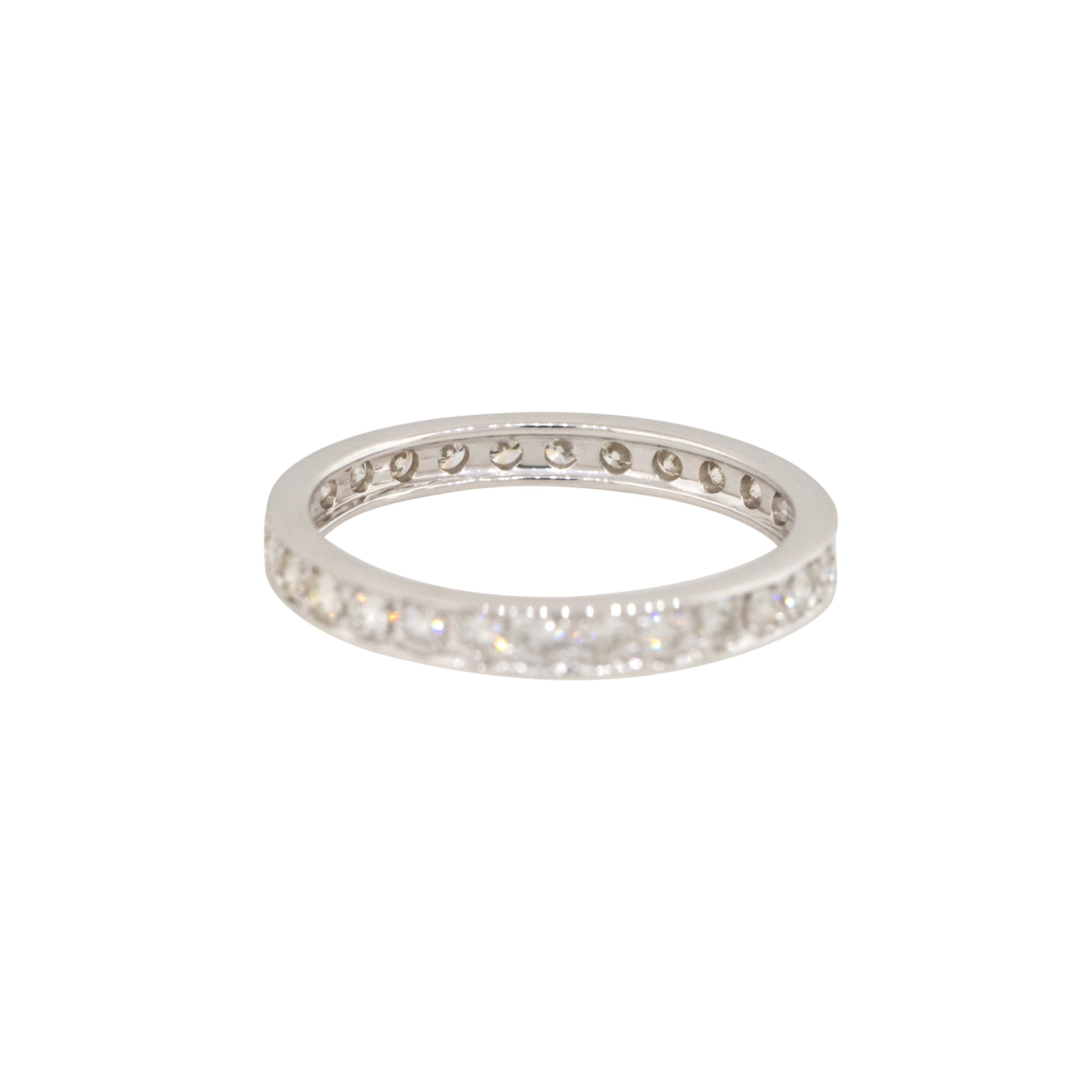 14k White Gold 0.50ctw Round Brilliant Cut Diamond Eternity Band