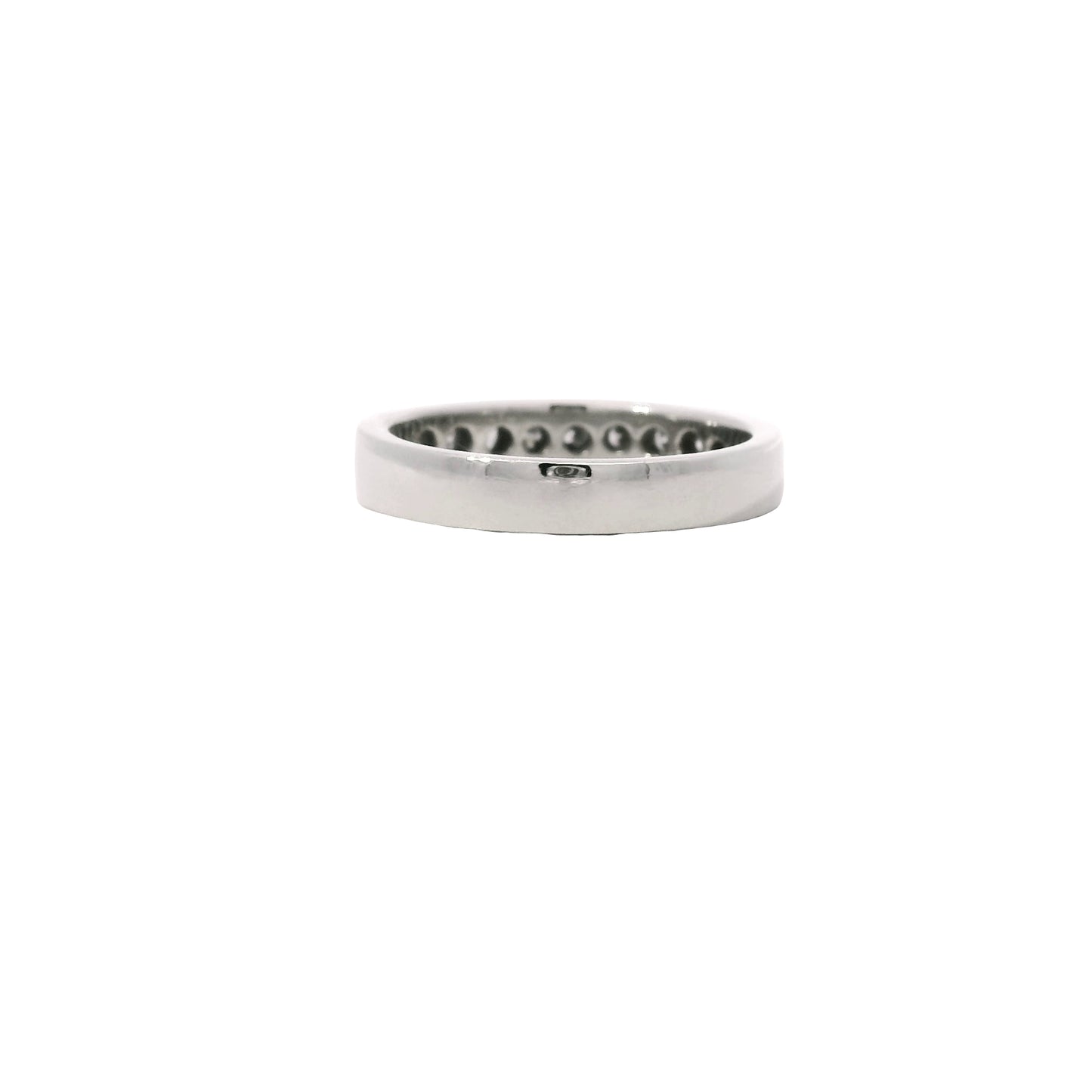 Platinum 0.55ctw Round Brilliant Cut Diamond Channel Set Wedding Band