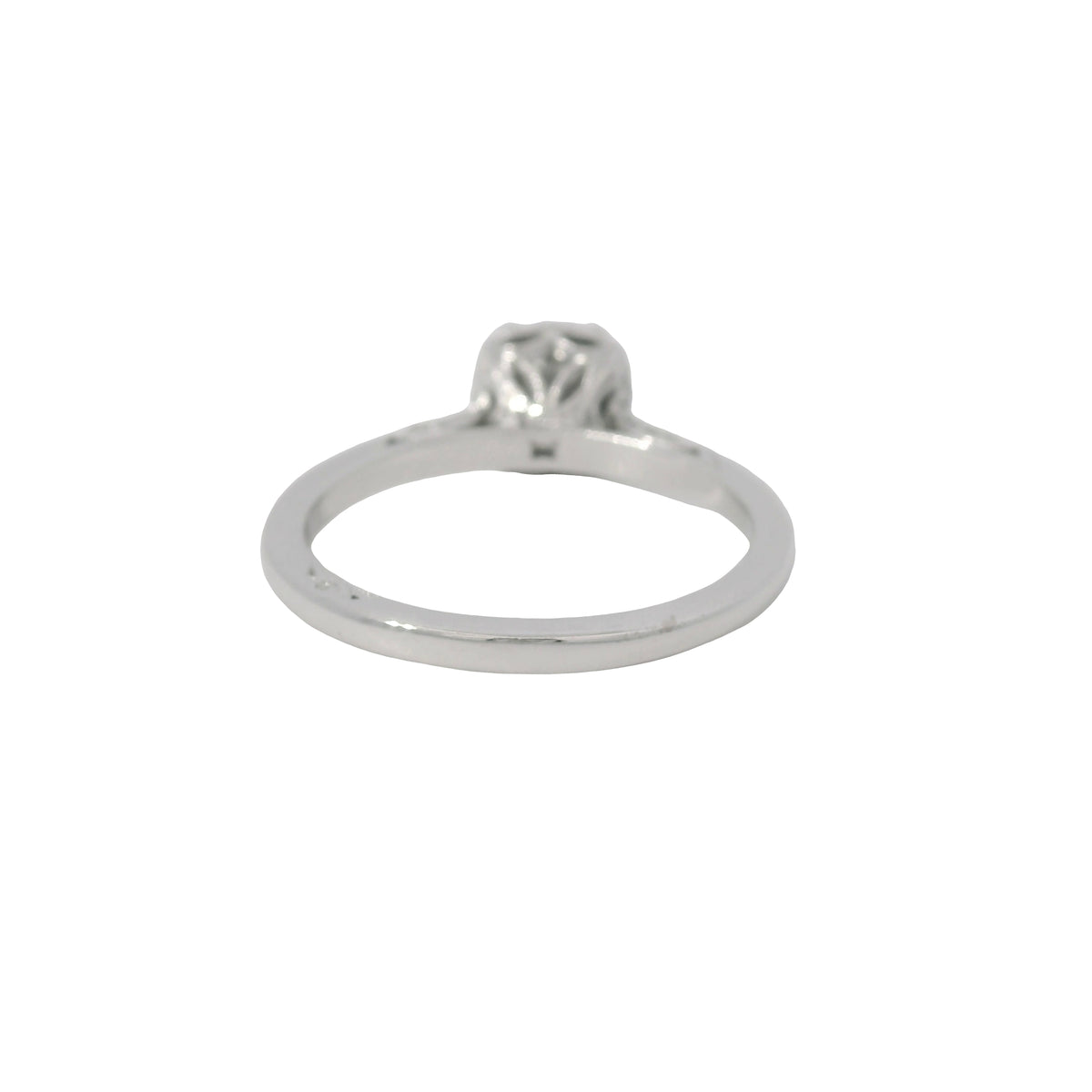 Tacori 18K White Gold Natural 1.06 Carat Round Brilliant Diamond Engagement Ring