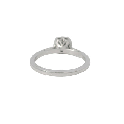Tacori 18K White Gold Natural 1.06 Carat Round Brilliant Diamond Engagement Ring