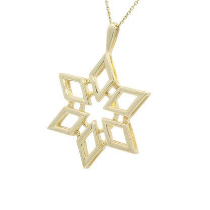 14K Yellow Gold Large Star Pendant