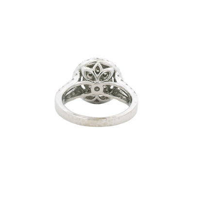 Effy 18K Gold Natural Round Brilliant Diamond Cluster Halo Ring