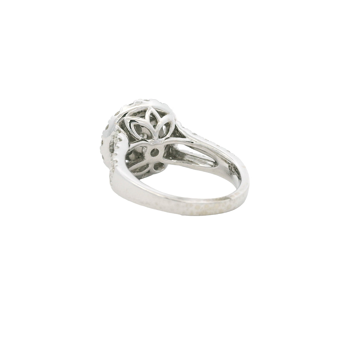 Effy 18K Gold Natural Round Brilliant Diamond Cluster Halo Ring