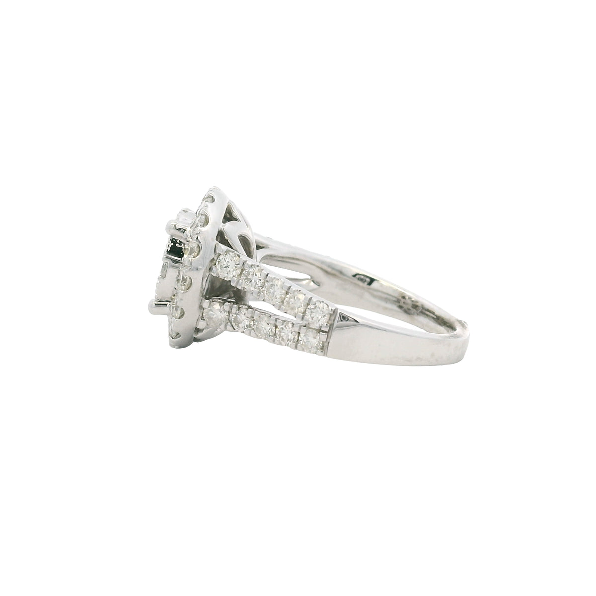 Effy 18K Gold Natural Round Brilliant Diamond Cluster Halo Ring