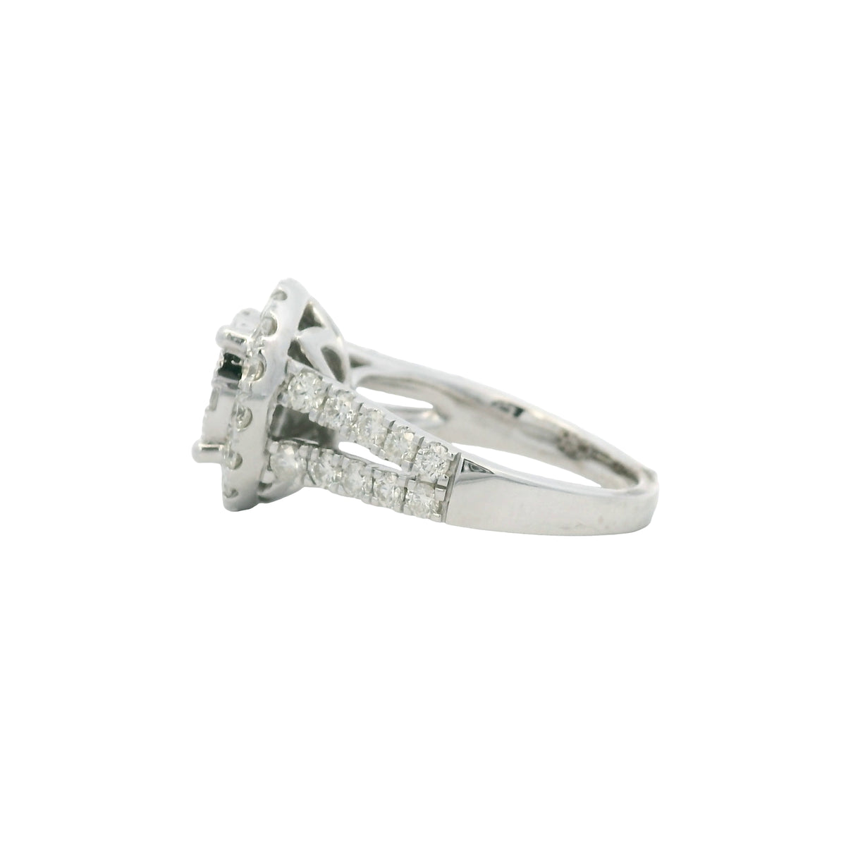 Effy 18K Gold Natural Round Brilliant Diamond Cluster Halo Ring