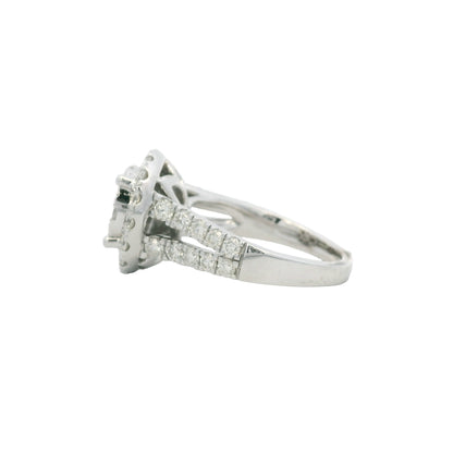 Effy 18K Gold Natural Round Brilliant Diamond Cluster Halo Ring