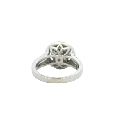 Effy 18K Gold Natural Round Brilliant Diamond Cluster Halo Ring