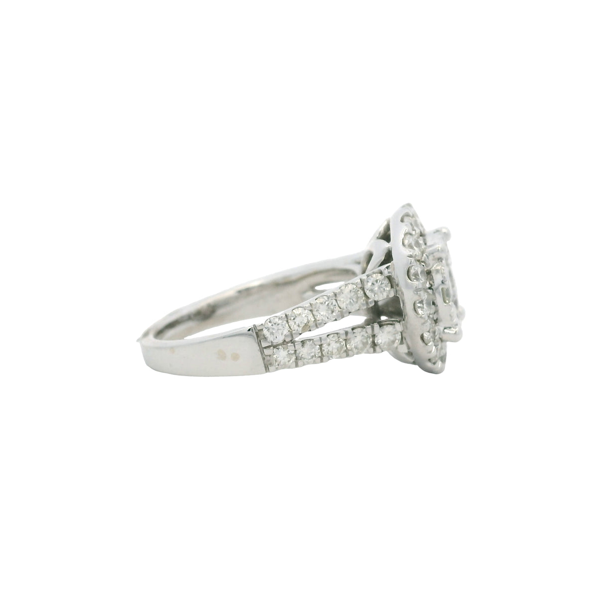 Effy 18K Gold Natural Round Brilliant Diamond Cluster Halo Ring