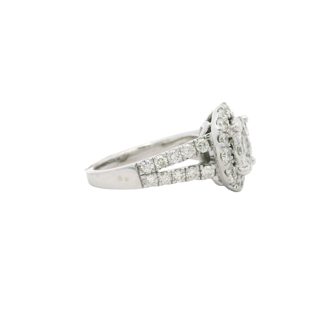 Effy 18K Gold Natural Round Brilliant Diamond Cluster Halo Ring