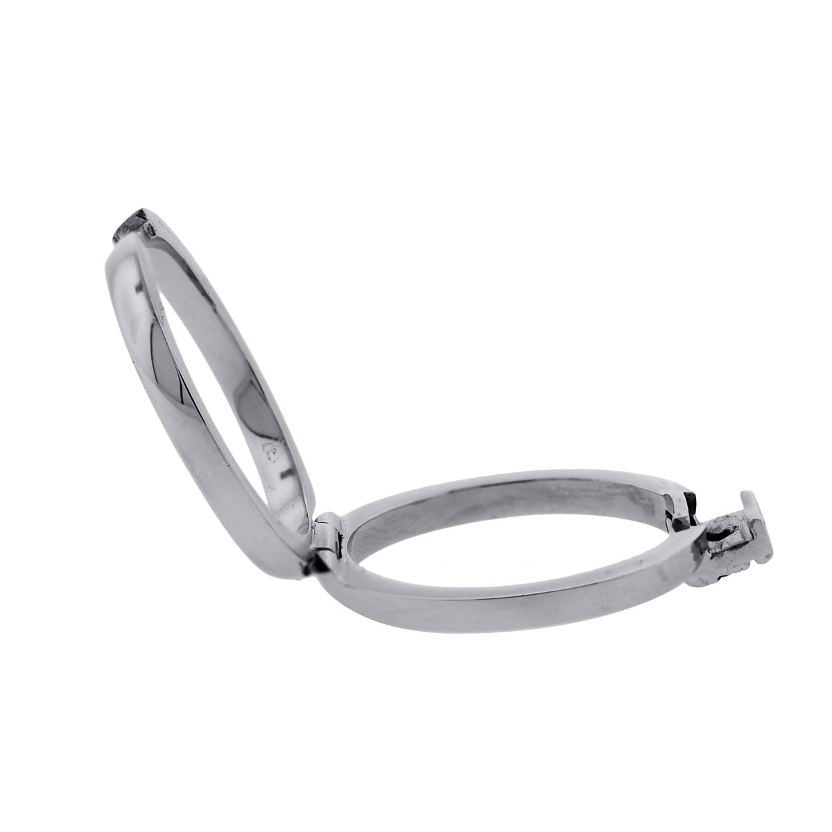 Platinum Ruby Skull Mens Ring