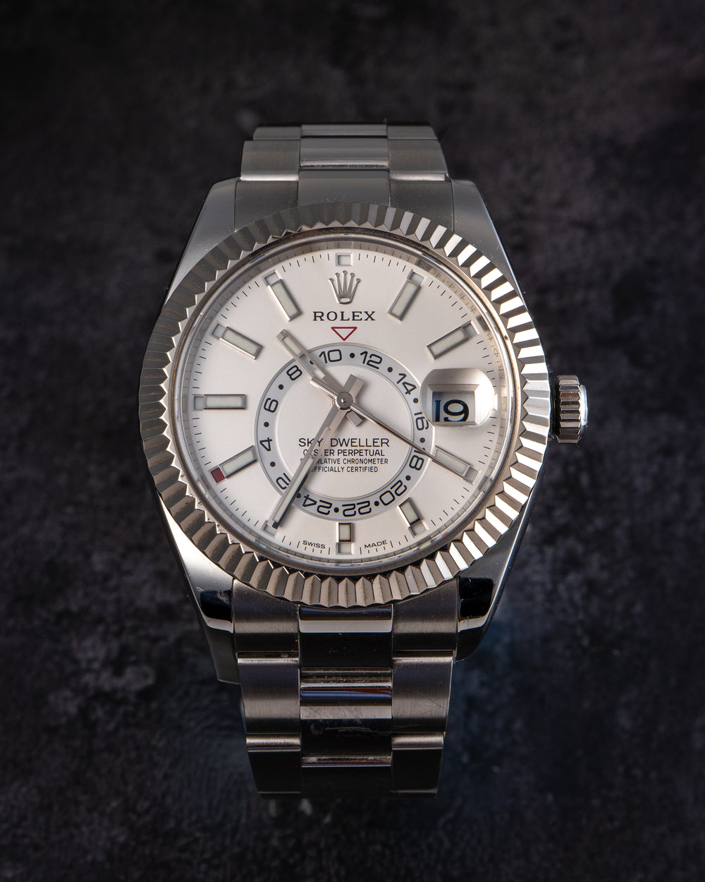 Rolex 326934 Sky-Dweller Stainless Steel White Dial Watch — product photo 1