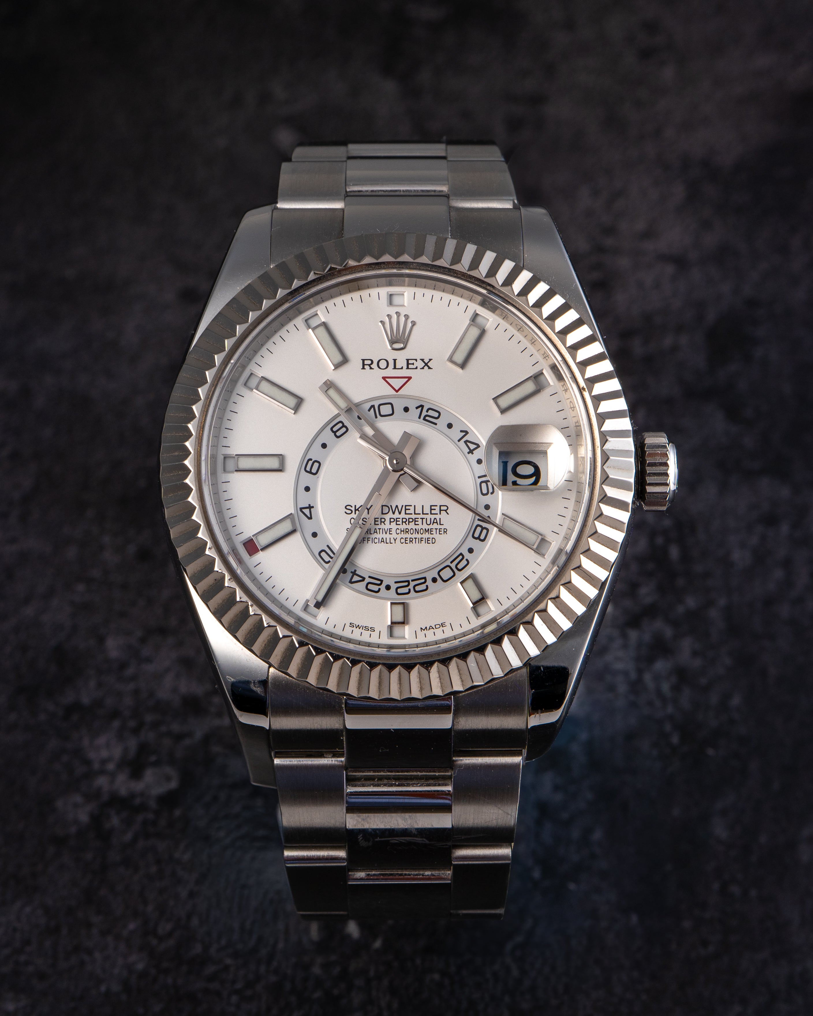 Rolex 326934 Sky-Dweller Stainless Steel White Dial Watch