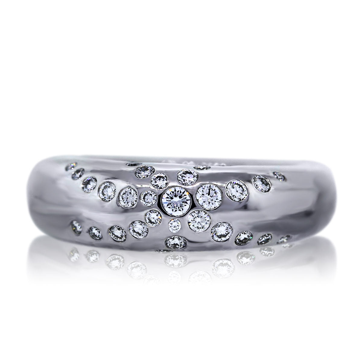 Chaumet 18k White Gold Diamond Ring