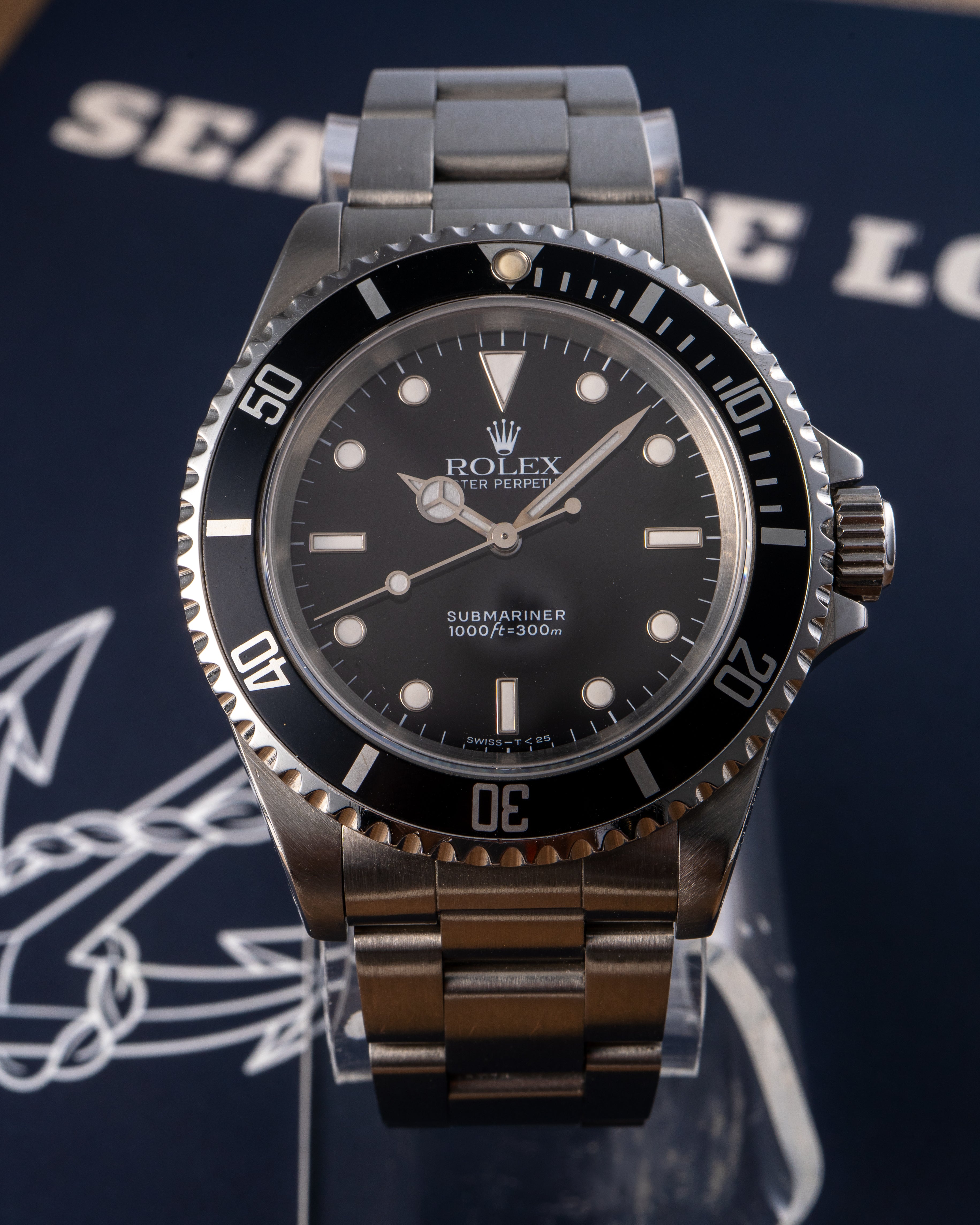 Rolex 14060 Submariner No Date Stainless Steel Black Dial Oyster 40mm Watch
