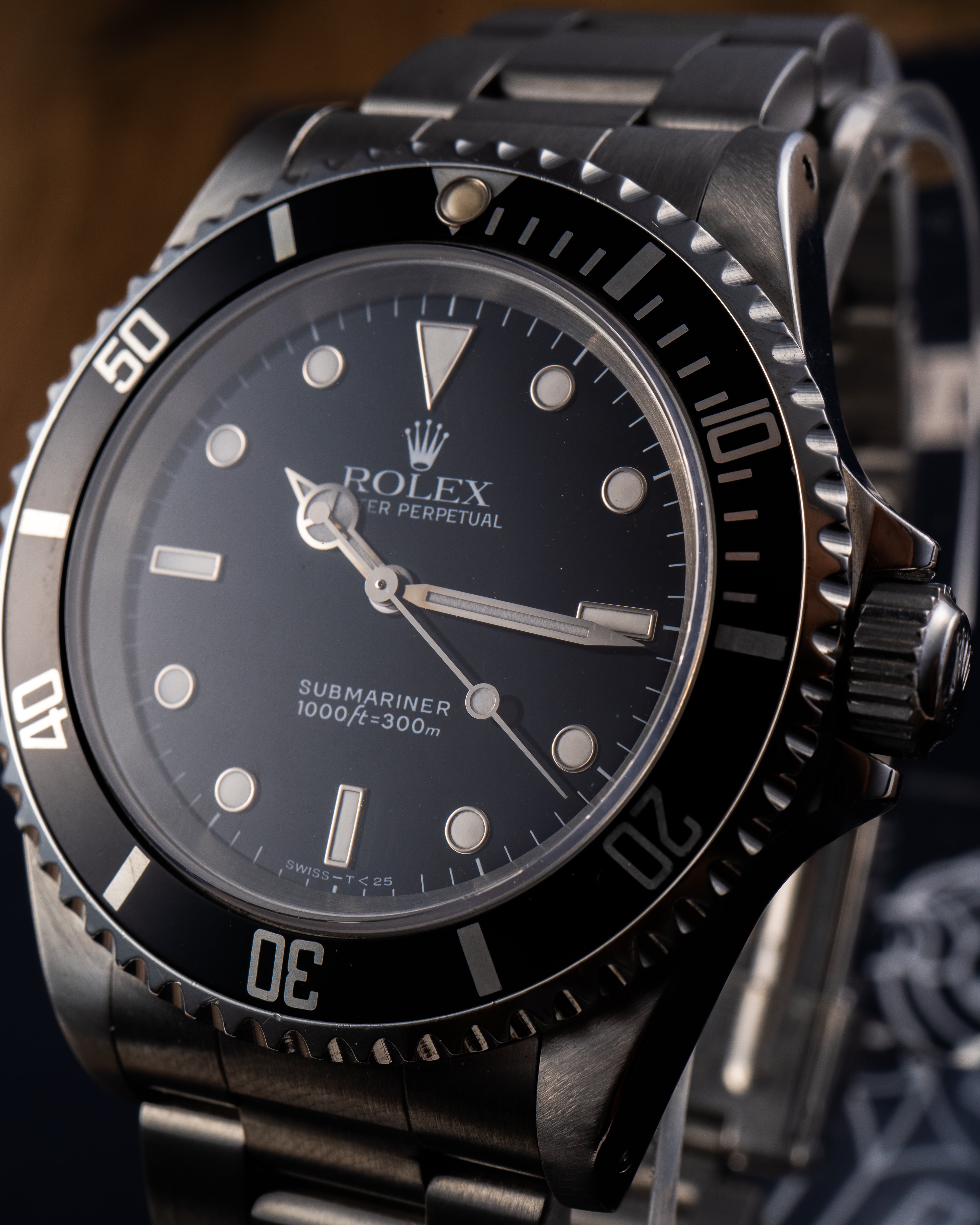 Rolex 14060 Submariner No Date Stainless Steel Black Dial Oyster 40mm Watch