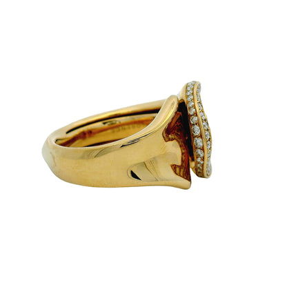18k Yellow Gold 0.60ctw Round Brilliant Diamond Sprinkle Ring