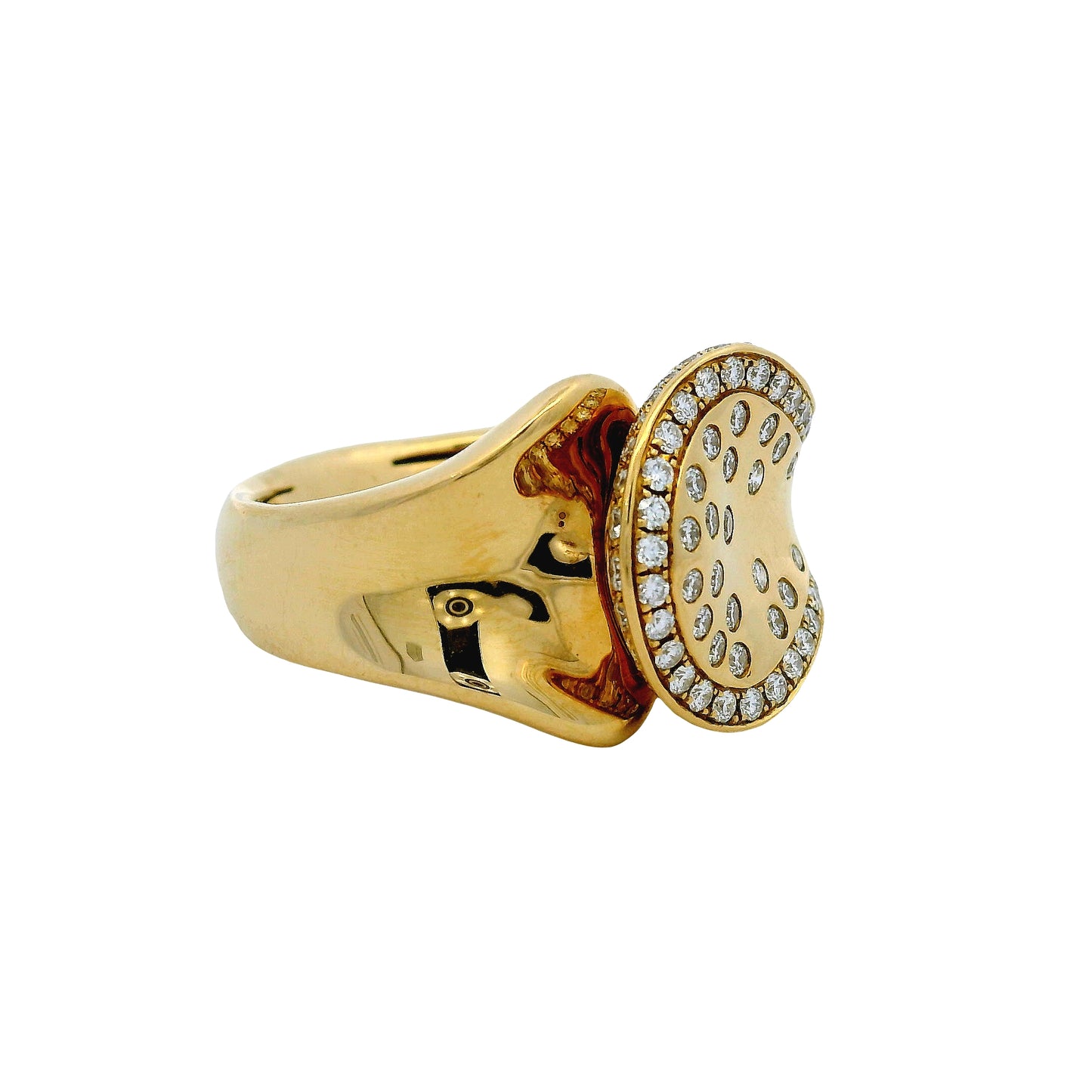 18k Yellow Gold 0.60ctw Round Brilliant Diamond Sprinkle Ring