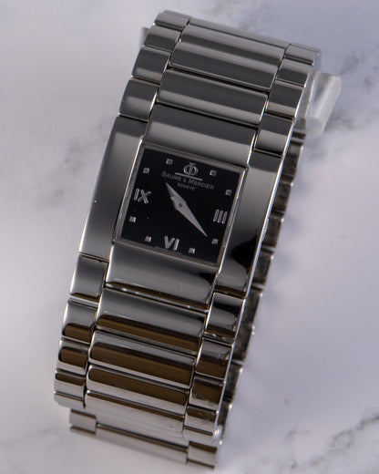 Omega Constellation Diamond Bezel Black Dial Watch