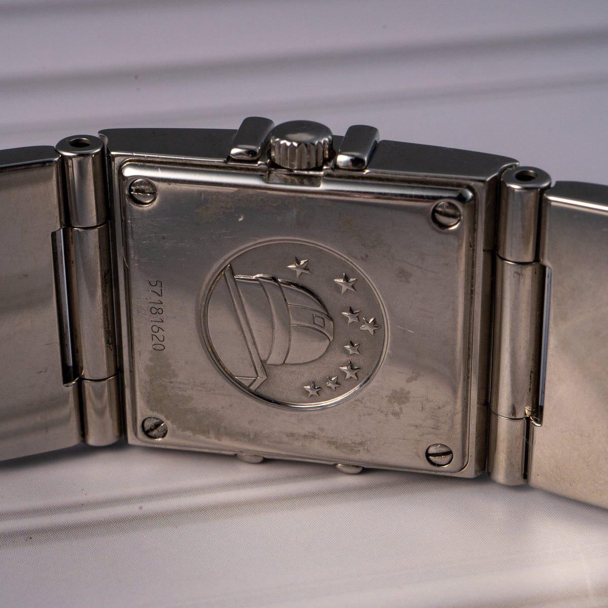 Omega Constellation Diamond Bezel Black Dial Watch