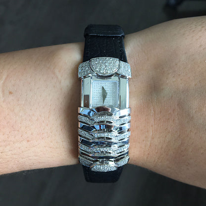 Charriol La Jolla 18k White Gold Diamond Limited Edition Ladies Watch