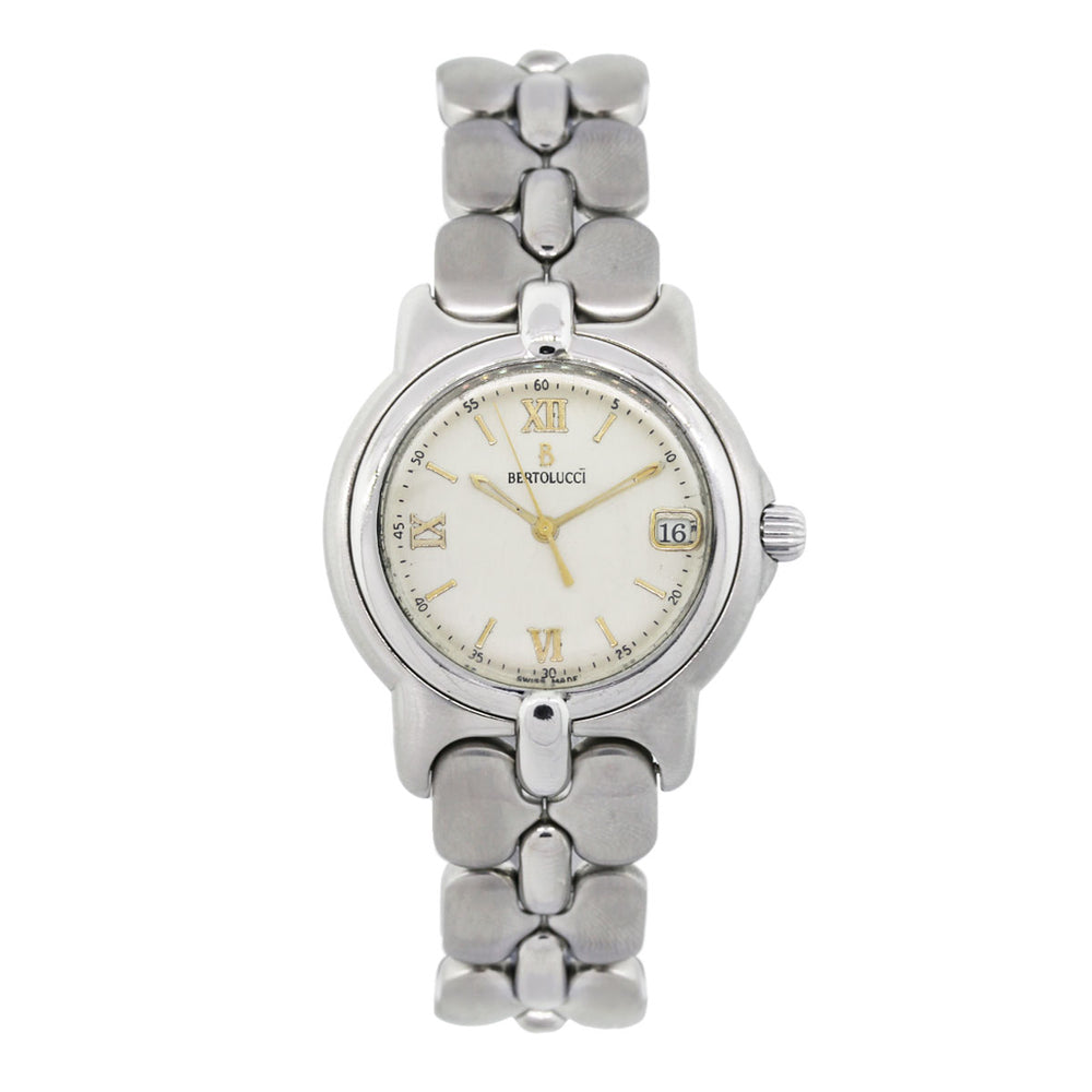 Bertolucci 123 41-77798 Pulchra Sterling Silver Mid Size Ladies Watch