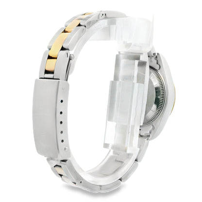 Rolex 79163 Datejust Two-Tone Silver Stick Dial Smooth Bezel Watch