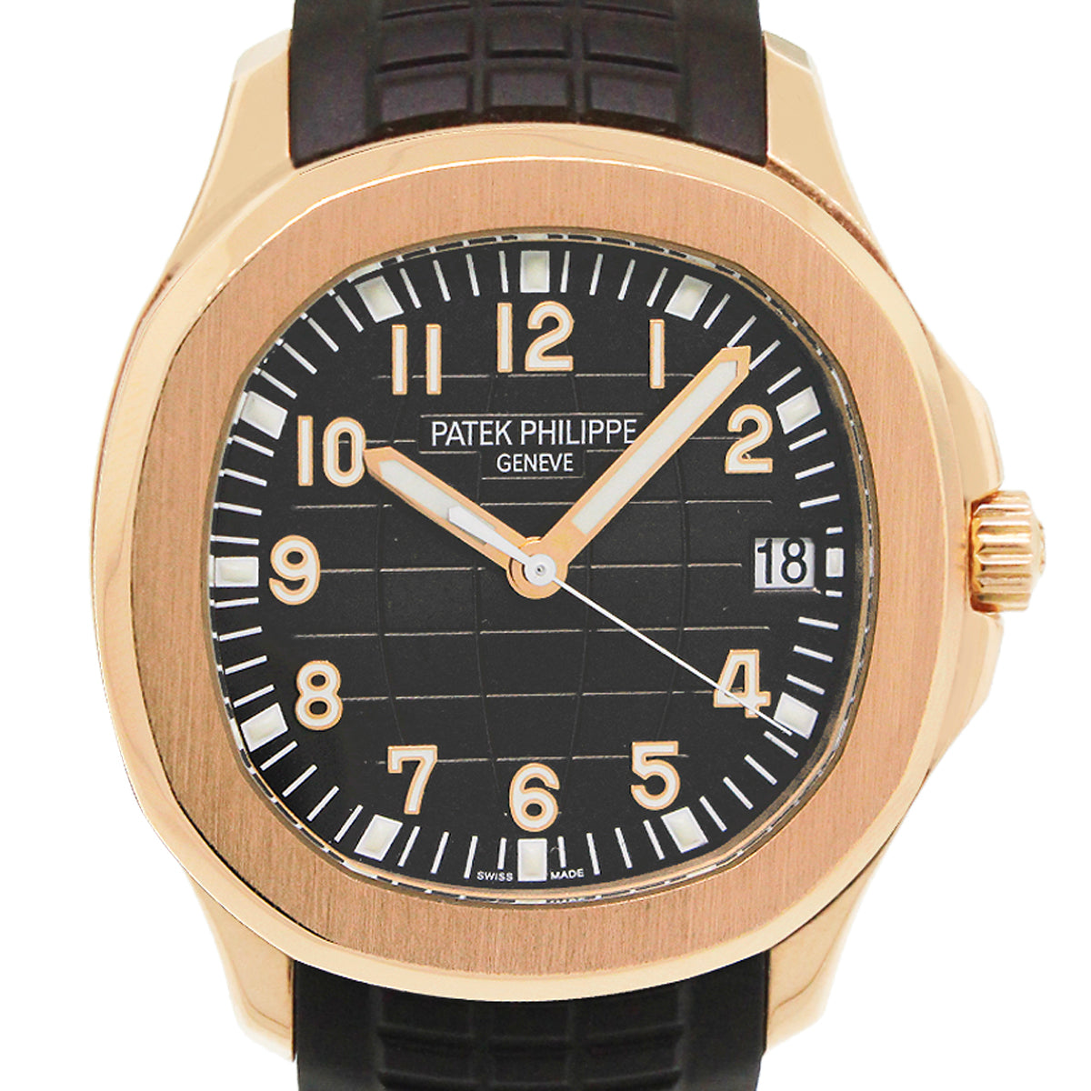Patek Phillipe Aquanaut 5167R 18k Rose Gold Brown Band Watch
