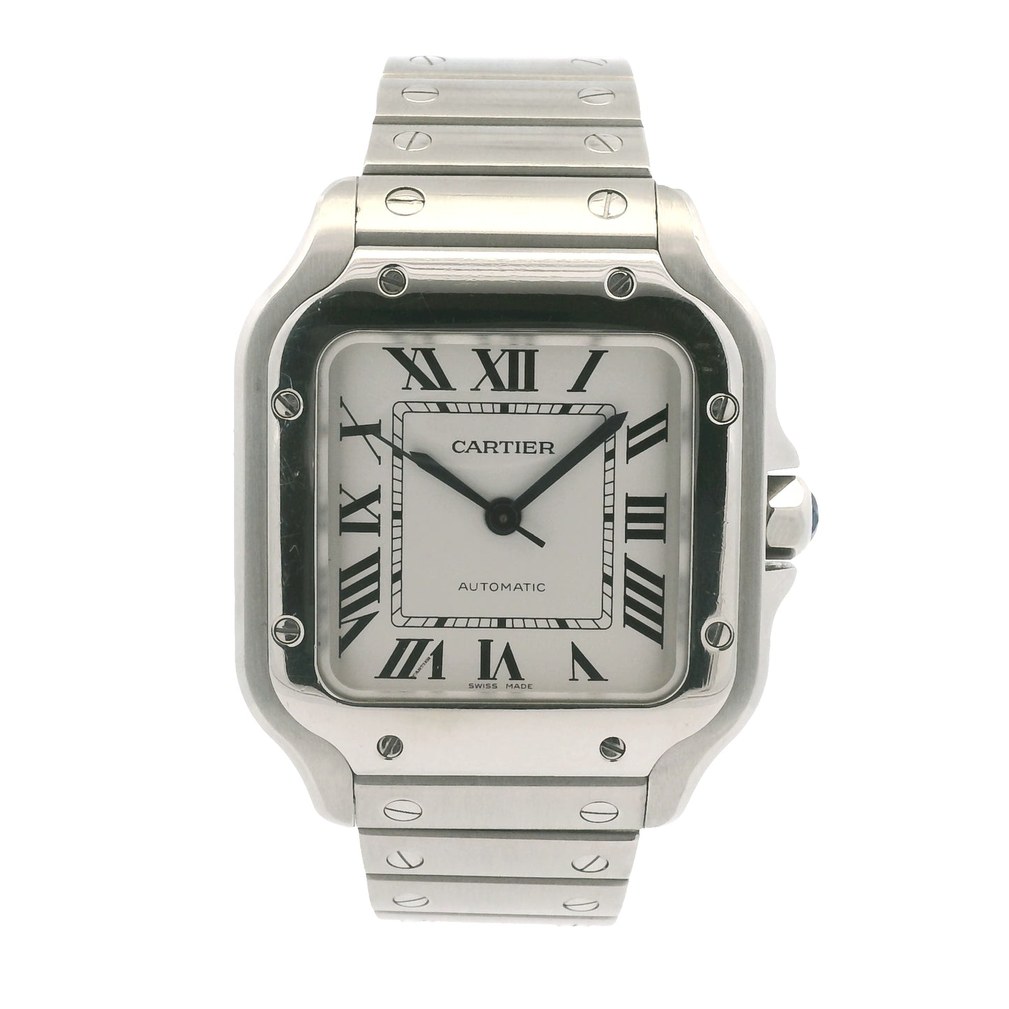 Cartier Santos Stainless Steel Medium Model 33mm Watch