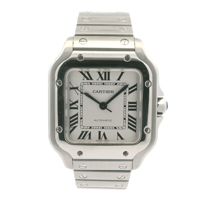 Cartier Santos Stainless Steel Medium Model 33mm Watch