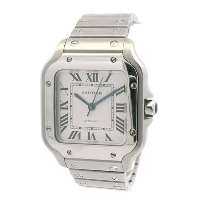 Cartier Santos Stainless Steel Medium Model 33mm Watch