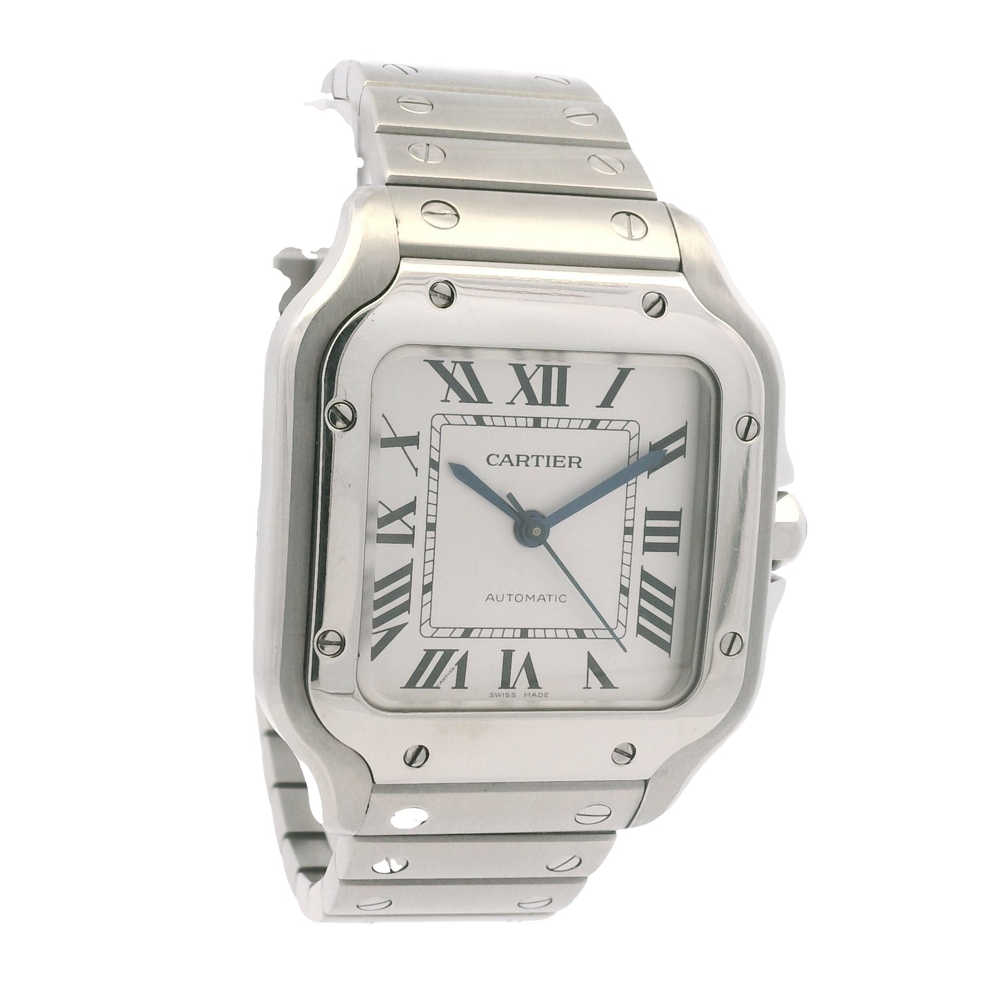 Cartier Santos Stainless Steel Medium Model 33mm Watch