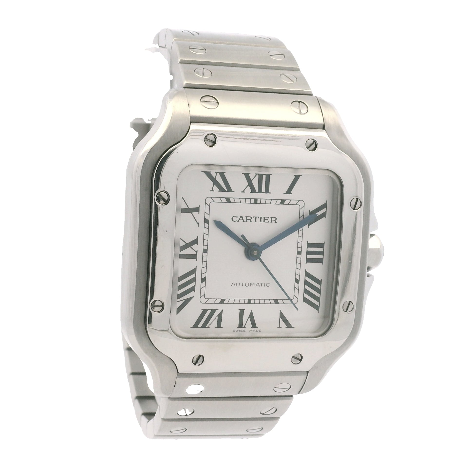 Cartier Santos Stainless Steel Medium Model 33mm Watch