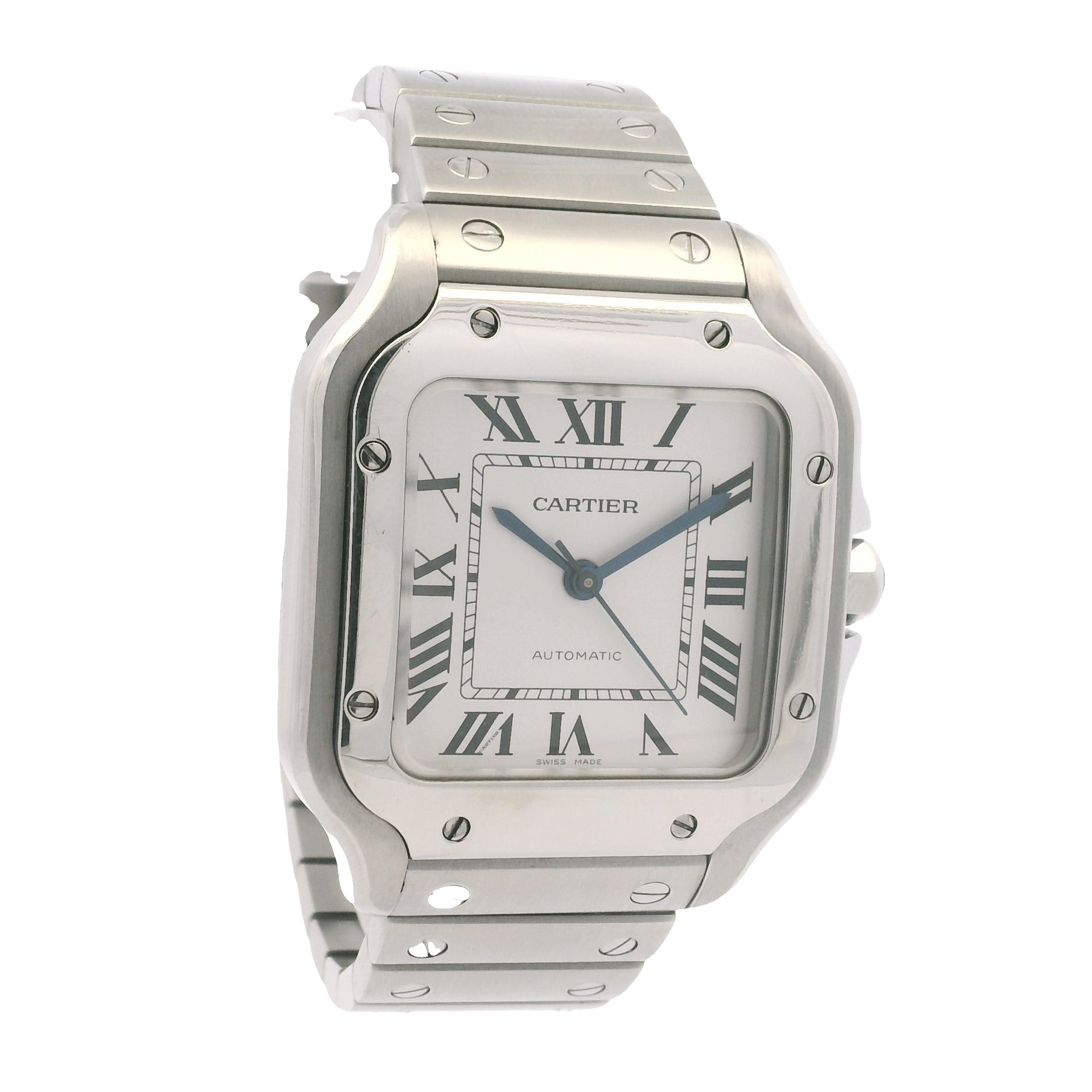Cartier Santos Stainless Steel Medium Model 33mm Watch