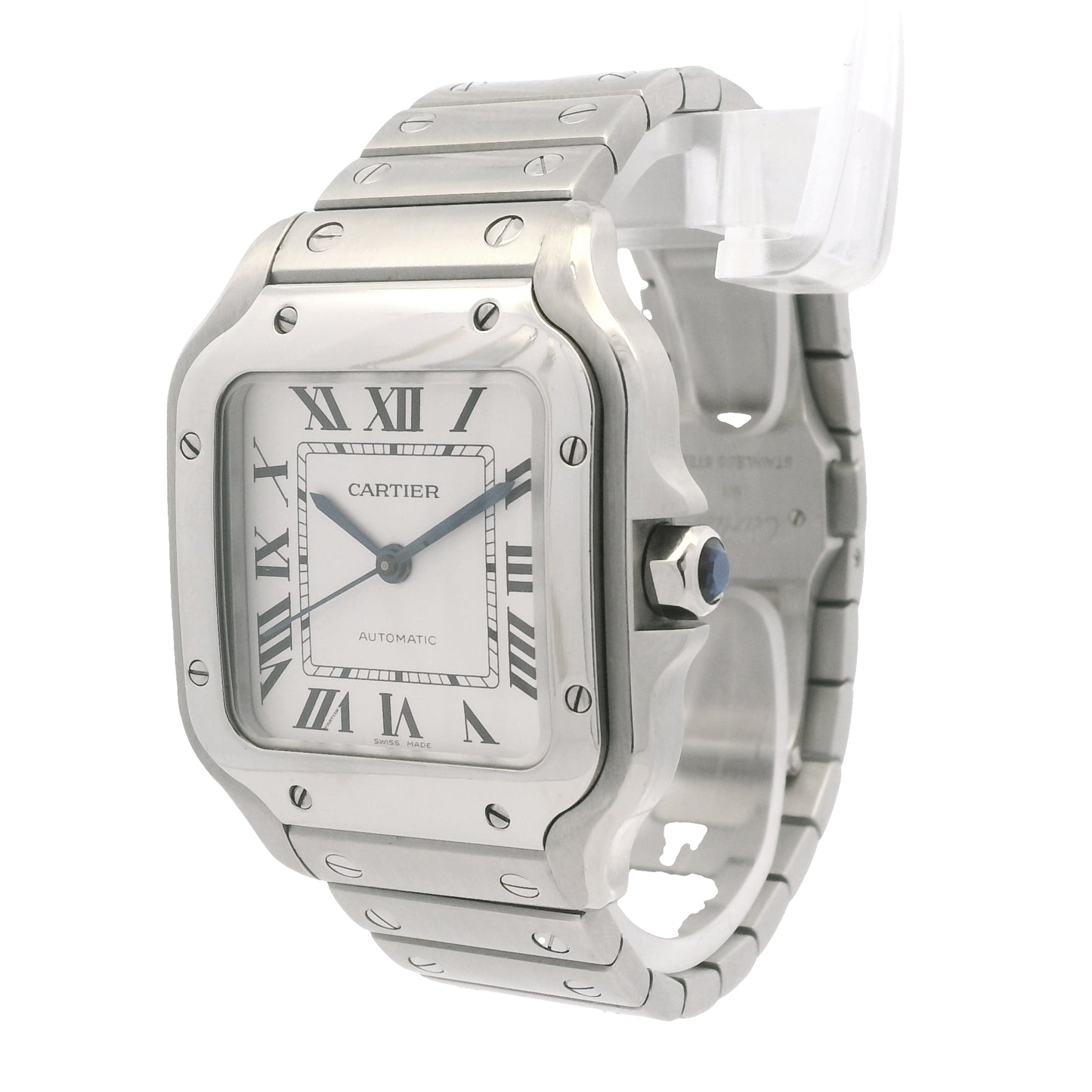 Cartier Santos Stainless Steel Medium Model 33mm Watch