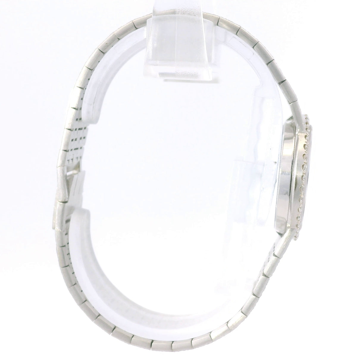 Piaget 18k White Gold Jade Green Dial & Diamond Bezel Watch — product photo 6