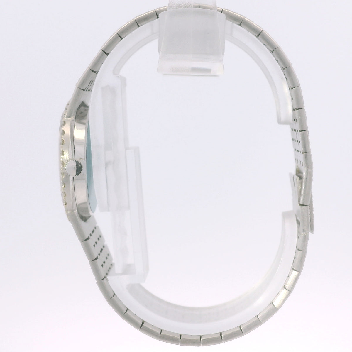 Piaget 18k White Gold Jade Green Dial & Diamond Bezel Watch