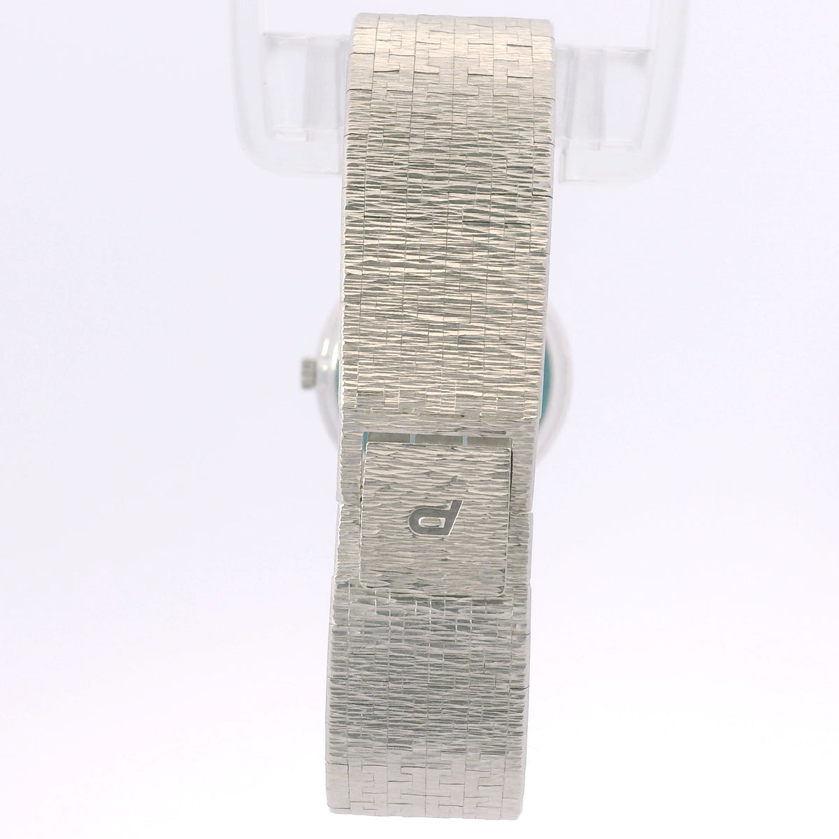 Piaget 18k White Gold Jade Green Dial & Diamond Bezel Watch