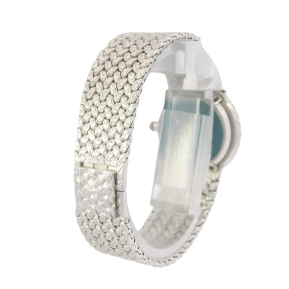 Piaget 18k White Gold Opal Pearl, Diamond Dial & Bezel Watch